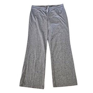 Quince Pants Women Medium Gray Wide Leg Drawstring Pull On Lounge Casual